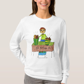 Camiseta Niño personalizado vendiendo pan fresco
