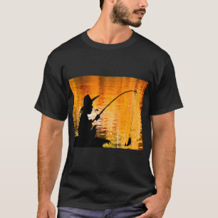Camiseta Niño pescando en el muelle