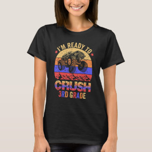 Camiseta Niño, primer día de clase, estoy listo para aplast