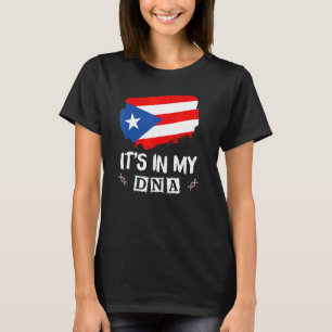 Camiseta Niño puertorriqueño Chica está en mi ADN Puerto Ri