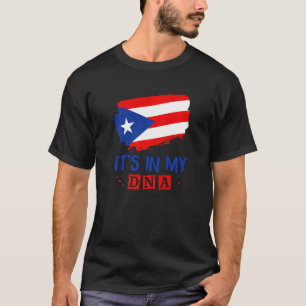 Camiseta Niño puertorriqueño Chica está en mi ADN Puerto Ri