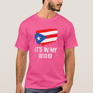 Camiseta Niño puertorriqueño Chica está en mi ADN Puerto Ri