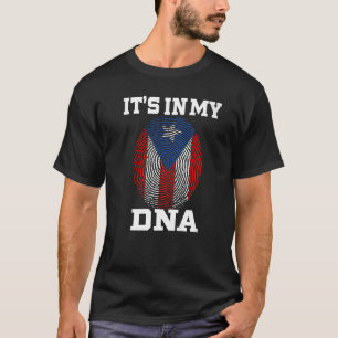 Camiseta Niño puertorriqueño Chica está en mi ADN Puerto Ri