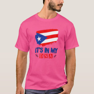 Camiseta Niño puertorriqueño Chica está en mi ADN Puerto Ri