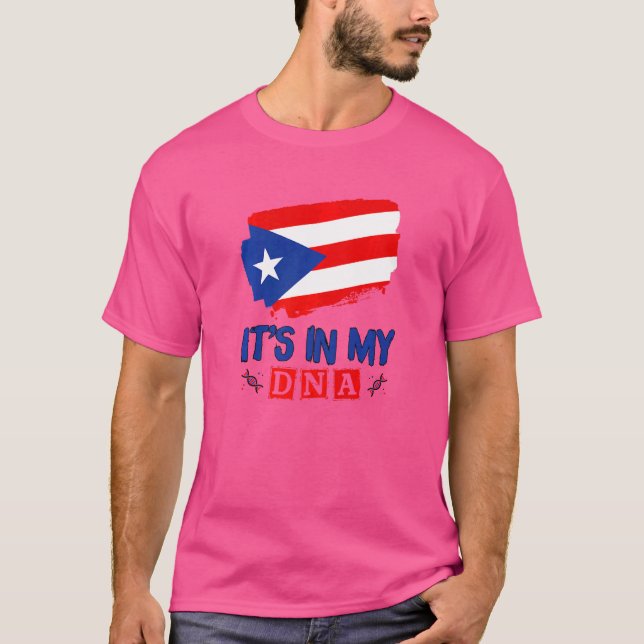 Camiseta Niño puertorriqueño Chica está en mi ADN Puerto Ri (Anverso)