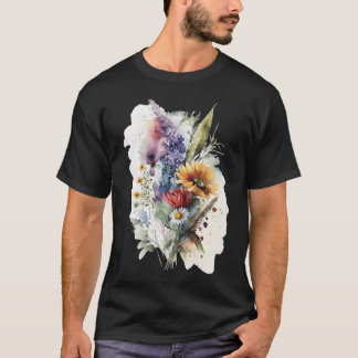 Camiseta niño que ama las flores