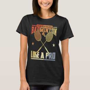 Camiseta Niño Que Juega Badminton