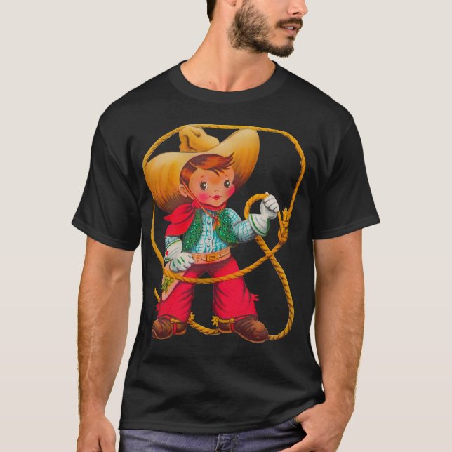 Camiseta Niño retro niño vago occidental (Anverso)