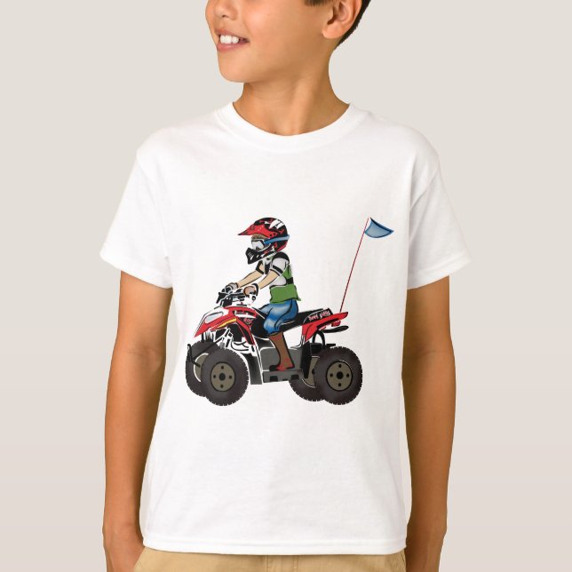 Camiseta Niño rojo y negro de ATV (Anverso)