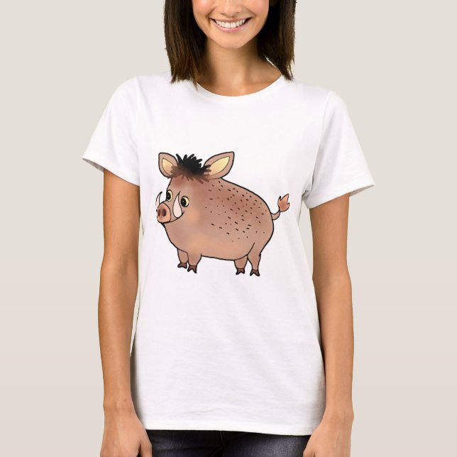 Camiseta Niño salvaje cerdo cerdo animal salvaje niños dive (Anverso)