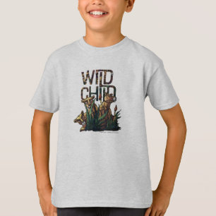 Camiseta Niño salvaje Cubos de león niños Tee