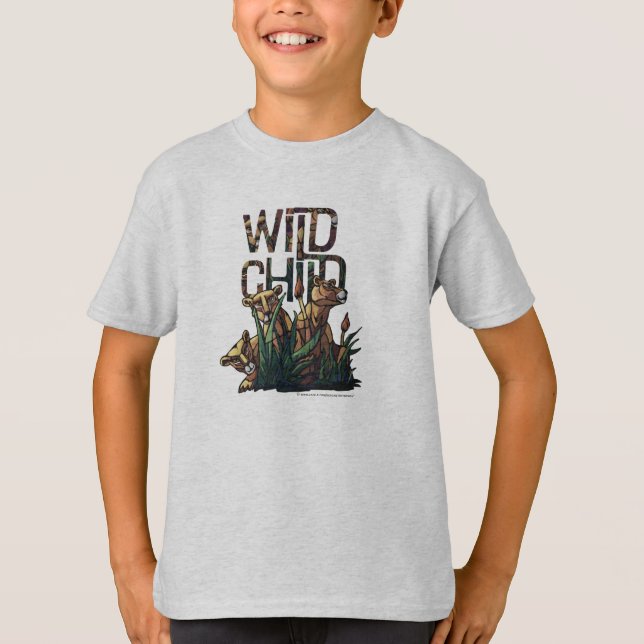 Camiseta Niño salvaje Cubos de león niños Tee (Anverso)