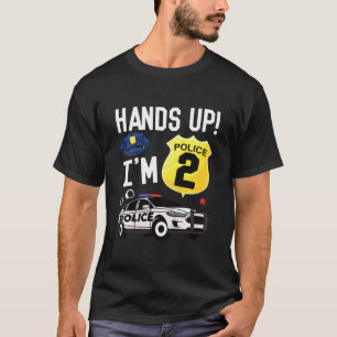 Camiseta Niño segundo Fiesta de cumpleaños policía niño de