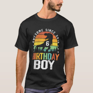 Camiseta Niño: Sexto cumpleaños increíble desde dinosaurio