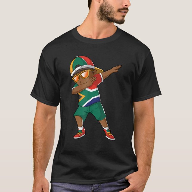 Camiseta Niño sudafricano bailando bailando con raíces en S (Anverso)