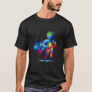 Camiseta Niño Super Héroe Autismo Conciencia del Autismo