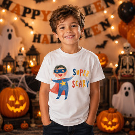 Camiseta Niño Superhéroe Lindo Súper Espeluznante Halloween