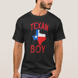 Camiseta Niño texano orgulloso añejo de bandera de Texas pr