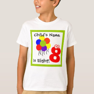 Camiseta niño tiene ocho años, tengo ocho años, ocho cumple