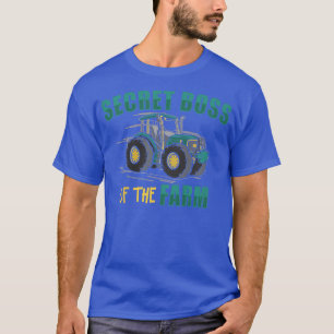 Camiseta Niño Tractor Niño Joven Agricultor Jefe Secreto De