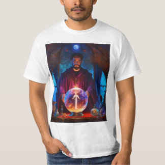 Camiseta "Niño usando una camiseta" es claro y sencillo par