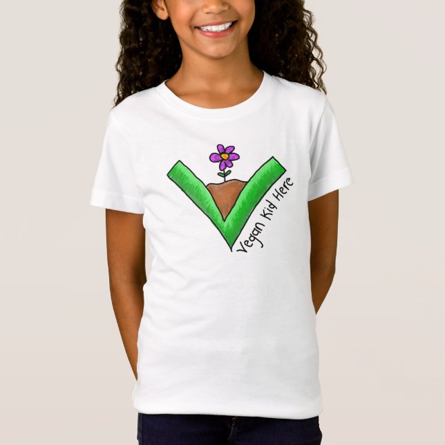 Camiseta "Niño Vegano Aquí" (Anverso)