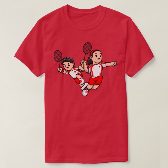 Camiseta Niño Y Chica Cuidados Jugando Personalizado De Bad (Diseño del anverso)
