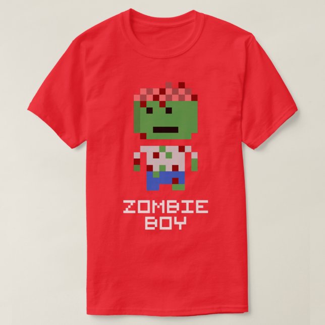 Camiseta Niño Zombie Halloween Niños Graciosos 6923 (Diseño del anverso)