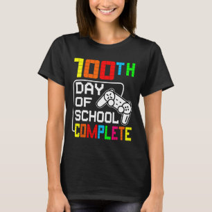 Camiseta Niños 100º Día De Colegio Juego De Video Completo 