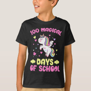 Camiseta Niños 100° Día De Chicas Escolares 100 Mágicos Día