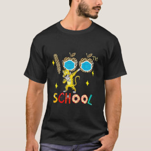 Camiseta Niños 100 Días De Colegio Divertido Dabbing Tiger 