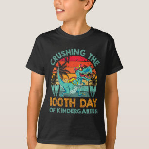 Camiseta Niños 100 Días De Crianza Infantil Aplastando 100