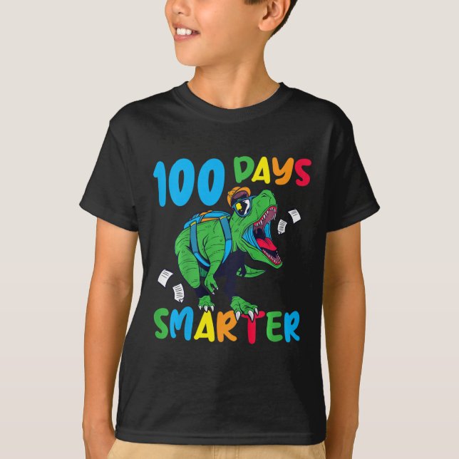 Camiseta Niños 100 días de escuela 100 días niños más intel (Anverso)