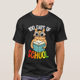 Camiseta Niños 100 días de escuela Gato 100 días antes del 