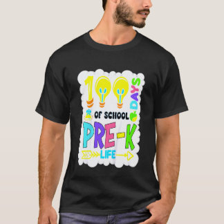 Camiseta Niños 100 días de escuela y amándolo Vida de maest