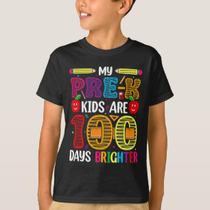 Camiseta Niños 100 Días De Estudiante Escolar