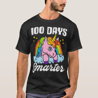 Camiseta Niños 100 Días Más Inteligentes Unicornio 100 Días