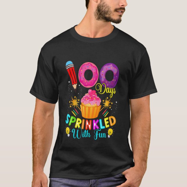 Camiseta Niños 100 días salpicados con diversión - quequito (Anverso)