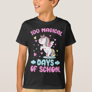 Camiseta Niños 100 Mágicos Días De Chicas Escolares 100 Día