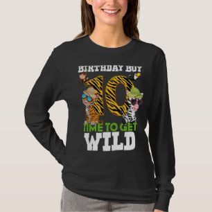 Camiseta Niños 10 años de edad Safari Zoo Tig