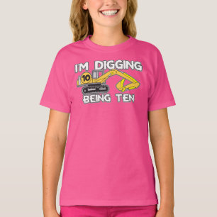 Camiseta Niños 10 años estoy cavando siendo la décima camis