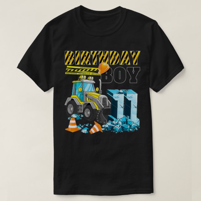 Camiseta Niños 11º cumpleaños niños de 11 años cavadores (Diseño del anverso)