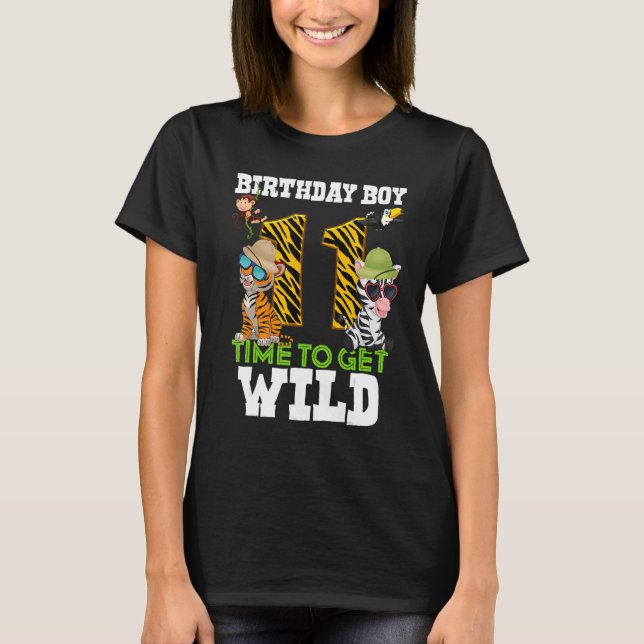 Camiseta Niños 11 años de edad Safari Zoo Tig (Anverso)