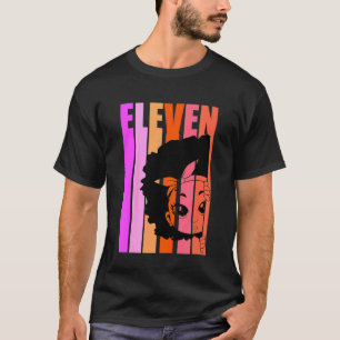 Camiseta Niños 11 hoy Reina Chica Negra Retro 11 Afro Hai