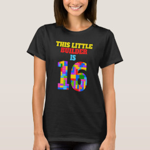 Camiseta Niños 16 años Chica de niño Constructor de 16 años