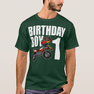 Camiseta Niños 1Fiesta de cumpleaños Motocross MX 1 de Di