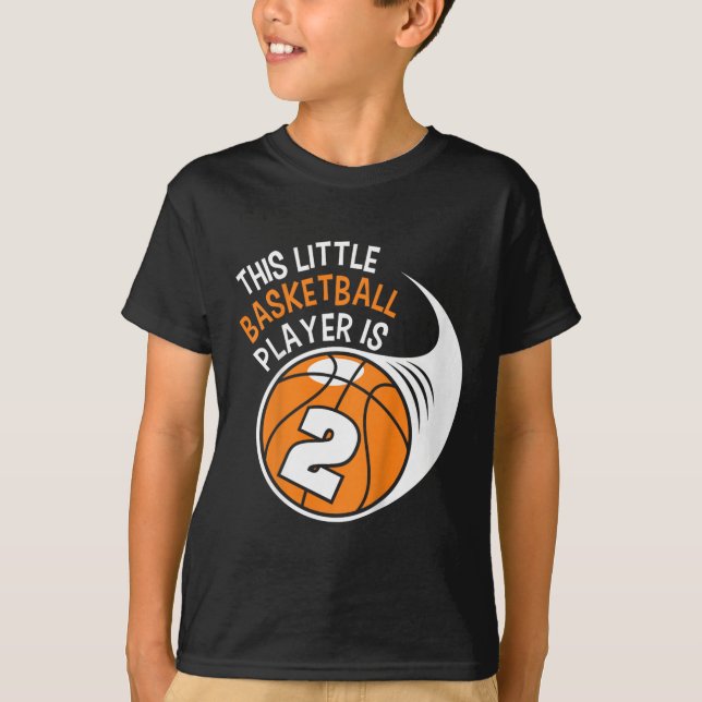 Camiseta Niños 2º Nacimiento Niños Baloncesto Deporte 2 Año (Anverso)