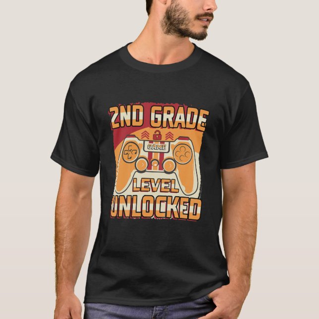 Camiseta Niños 2º Nivel De Grado Videojuego Desbloqueado De (Anverso)
