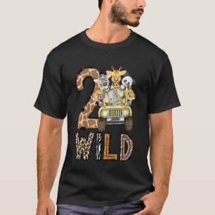 Camiseta Niños 2º Safari de cumpleaños Dos Salvajes Zoológi
