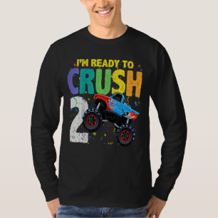 Camiseta Niños 2 años de edad Monstruo de cumpleaños